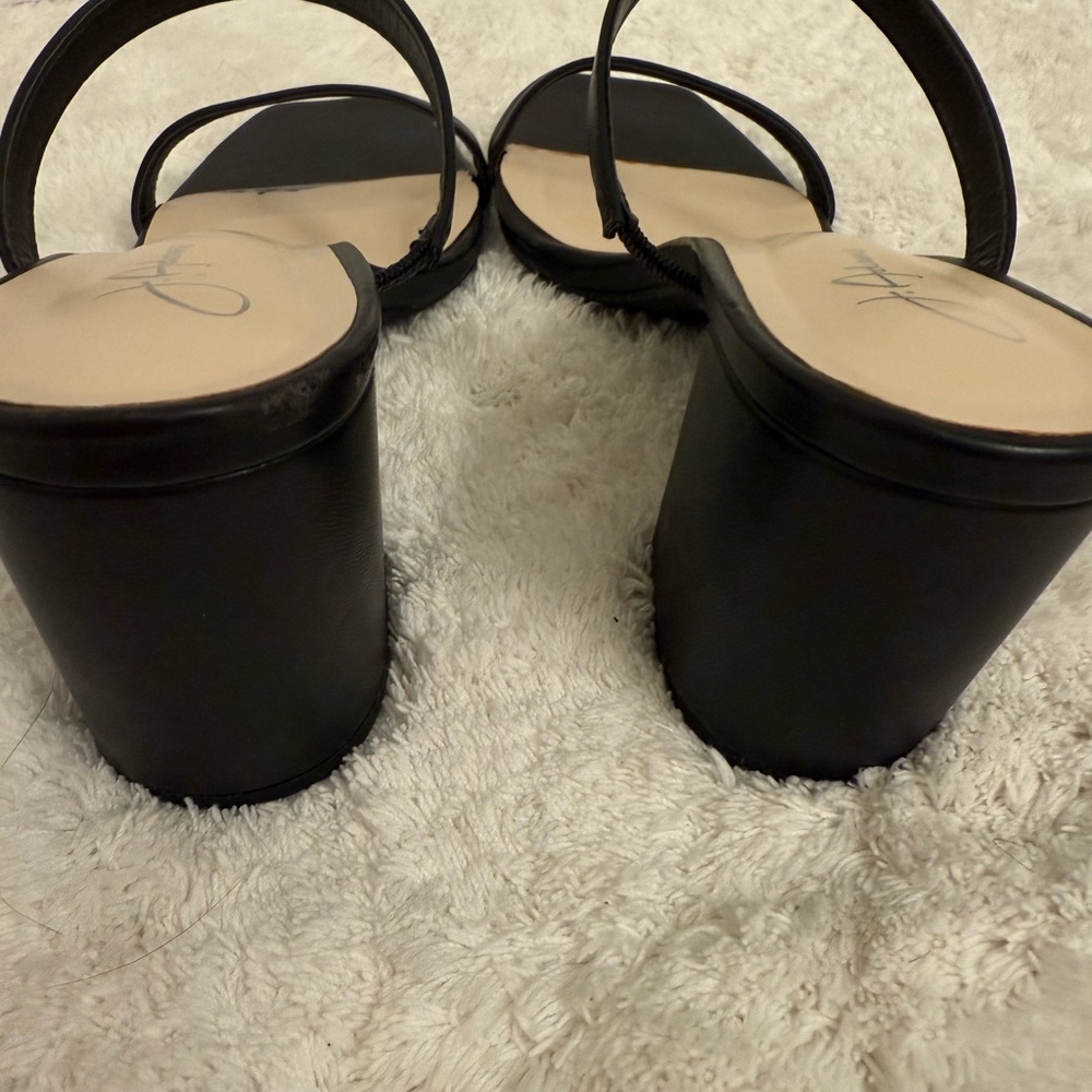 Elegant Black Women's Block Heels - Picture 7 of 10